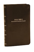 KJV, Pocket New Testament with Psalms and Proverbs, Brown Leatherflex, Red Letter, Comfort Print