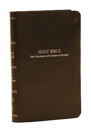 KJV, Pocket New Testament with Psalms and Proverbs, Brown Leatherflex, Red Letter, Comfort Print