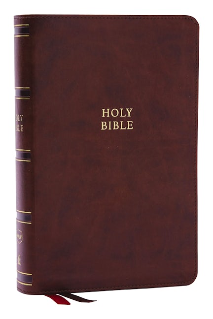 NKJV, Single-Column Reference Bible, Verse-by-verse, Brown Leathersoft ...