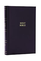 NKJV Personal Size Large Print Bible with 43,000 Cross References, Black Hardcover, Red Letter, Comfort Print