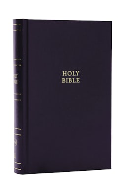 NKJV Personal Size Large Print Bible with 43,000 Cross References, Black Hardcover, Red Letter, Comfort Print