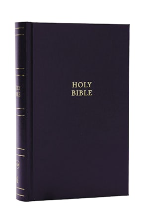 NKJV Personal Size Large Print Bible with 43,000 Cross References, Black Hardcover, Red Letter, Comfort Print book image