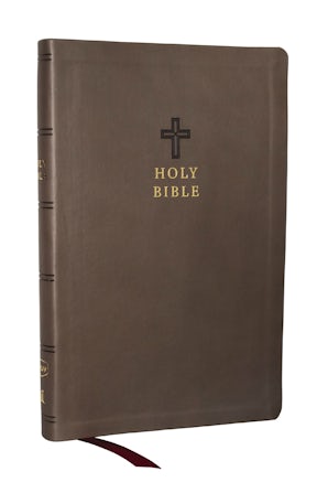 KJV Holy Bible, Value Ultra Thinline, Charcoal Leathersoft, Red Letter, Comfort Print book image